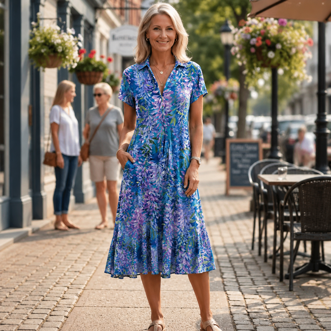 Moira™ | Stilvolles Midi-Kleid mit figurschmeichelndem Design