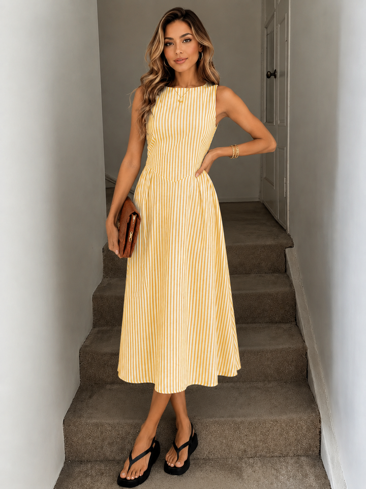 Denise™ | Elegantes Midi-Kleid mit Bauch-Optimierung