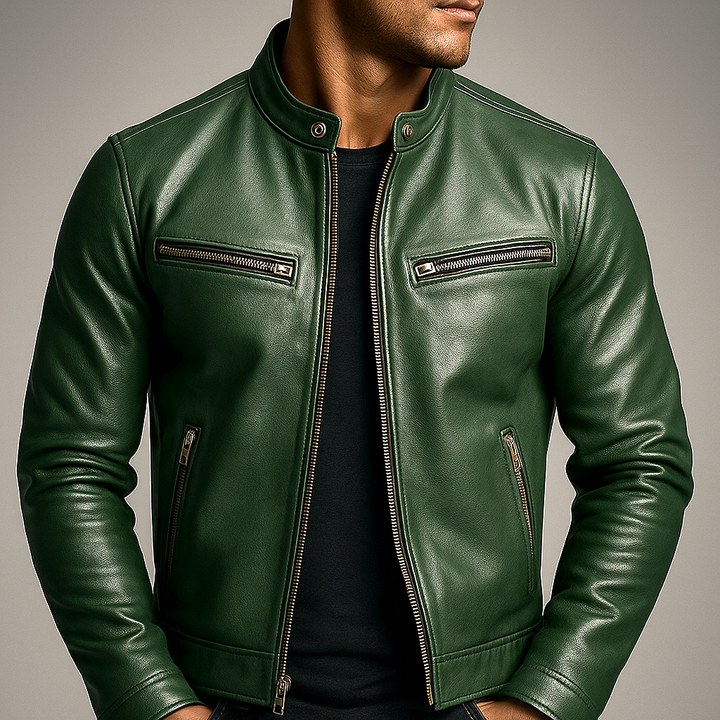 Rafael Retro Leather Jacket