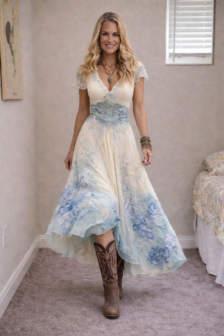 Jullia™ | Elegantes, vintage-inspiriertes Boho-Kleid