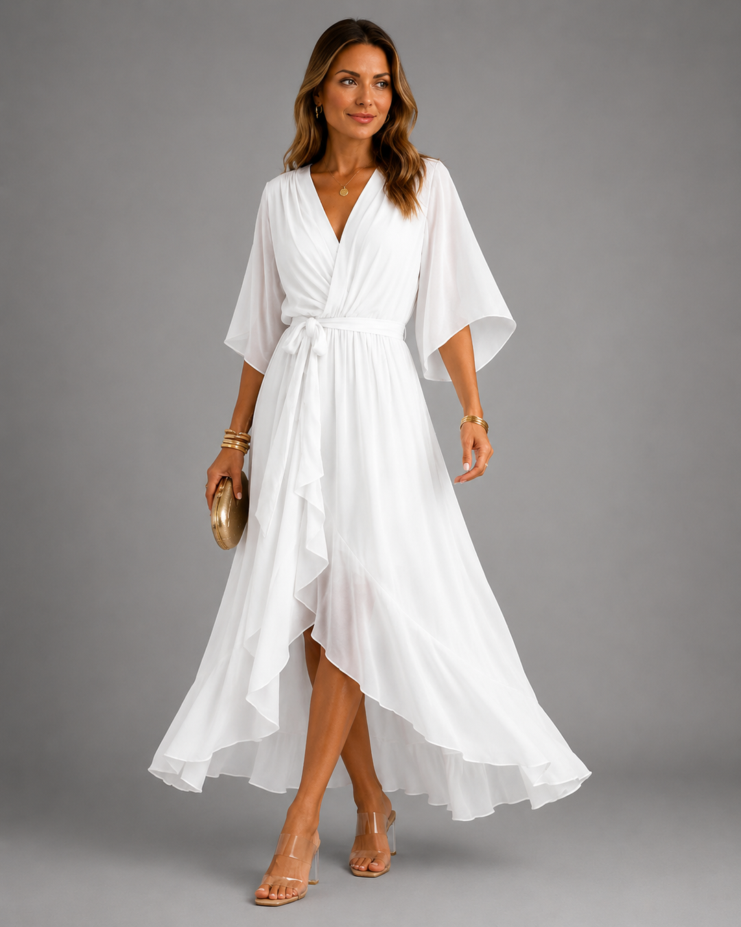 Isabelle™ | Flowy Chiffon Maxi Dress