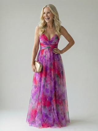 Vivienne™ | Maxikleid mit figurfreundlichem Print