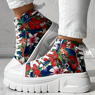 Elin™ | Denim Orthopedic High-Top Sneakers