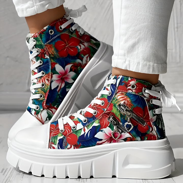 Elin™ | Denim Orthopedic High-Top Sneakers