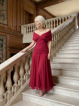 Evelina™ | Elegantes Maxi-Kleid mit Bauch-Optimierung