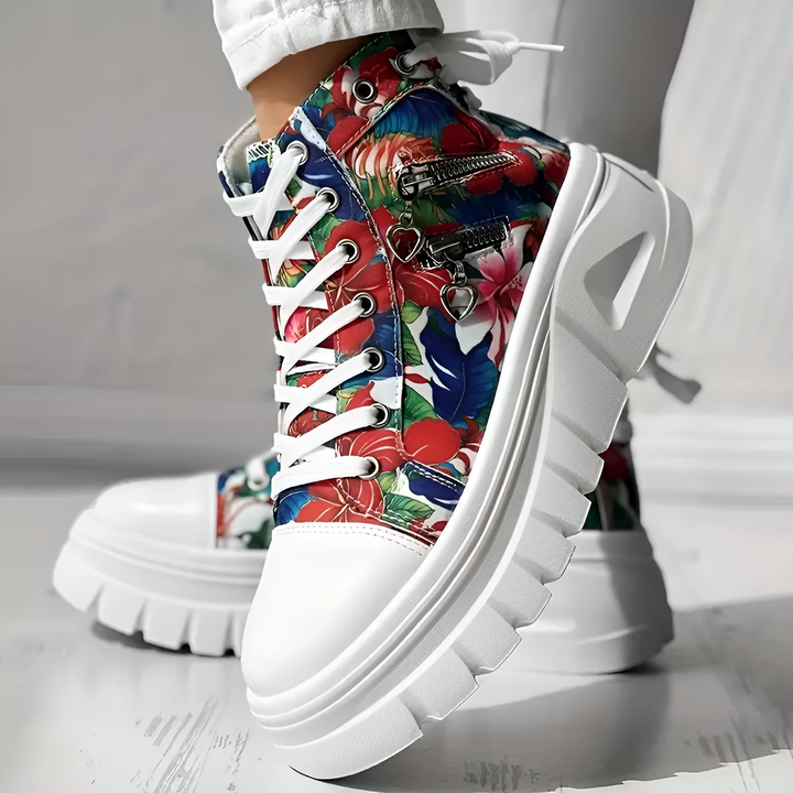 Elin™ | Denim Orthopedic High-Top Sneakers