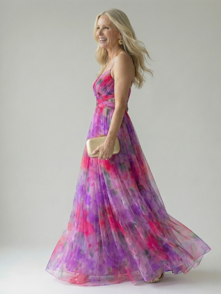 Vivienne™ | Maxikleid mit figurfreundlichem Print