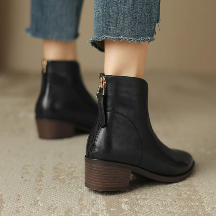 Eirae™ | Zeitgemäße Leder-Ankle Boots