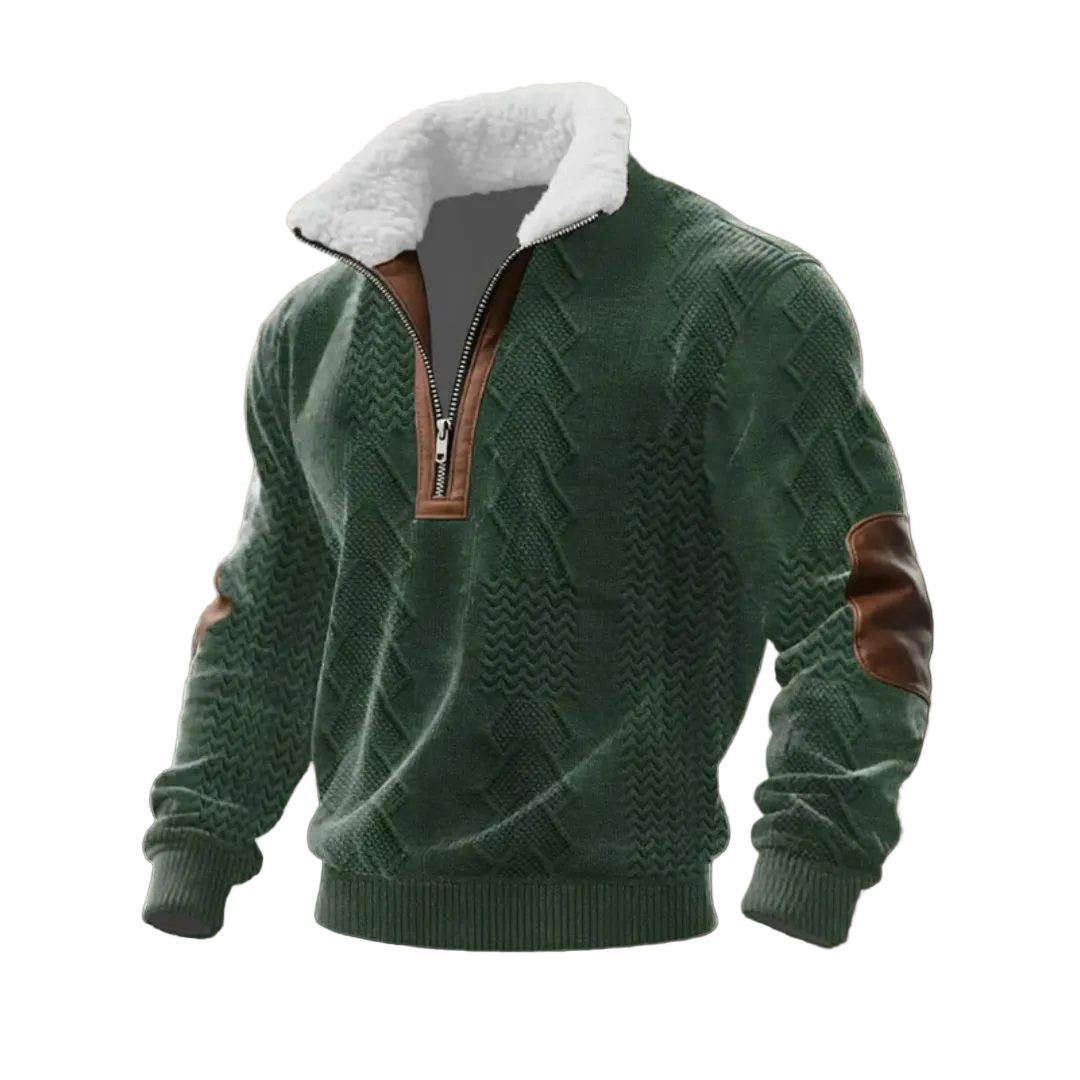 Tobias | ThermoSoft | Fleece Pullover mit Stehkragen