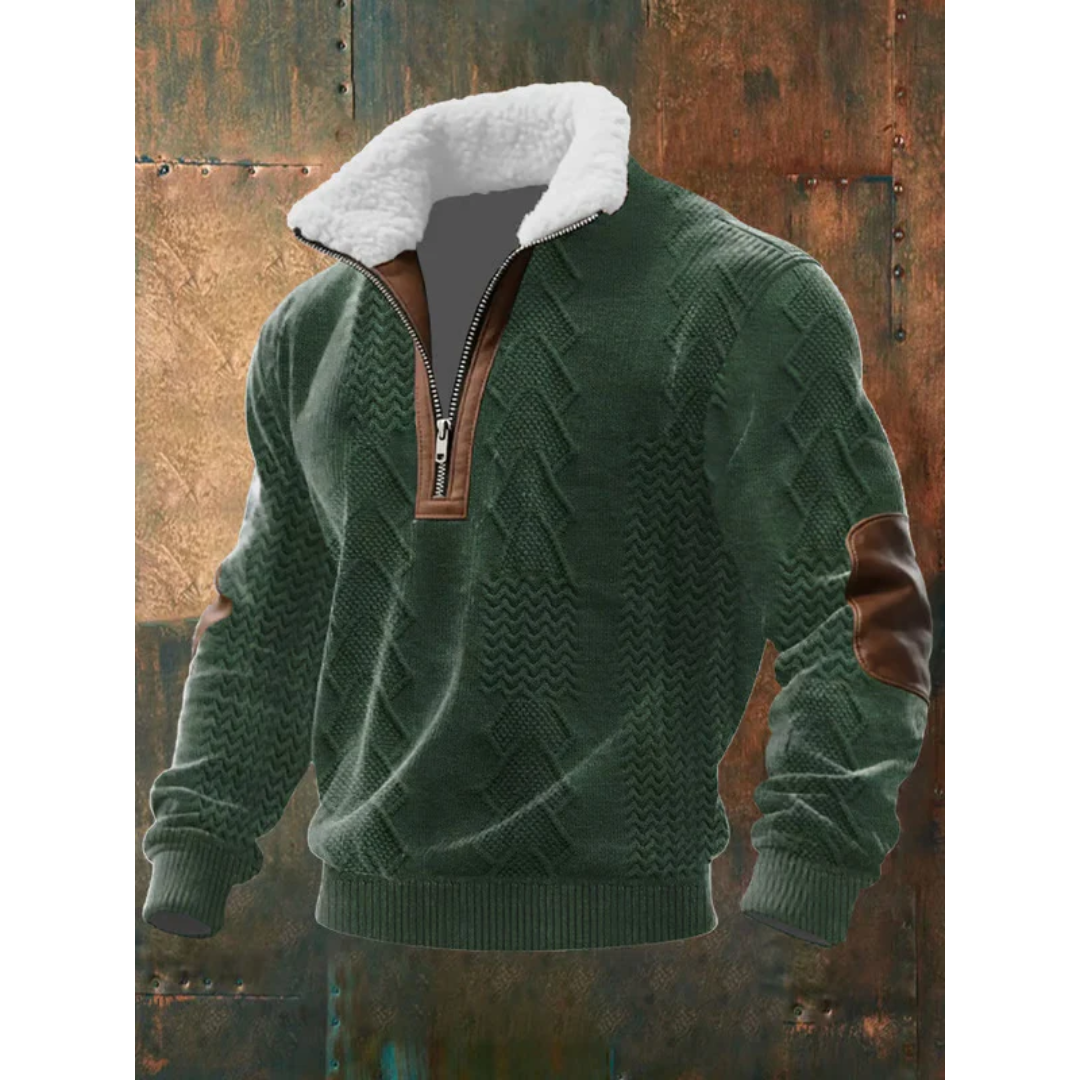 Tobias | ThermoSoft | Fleece Pullover mit Stehkragen