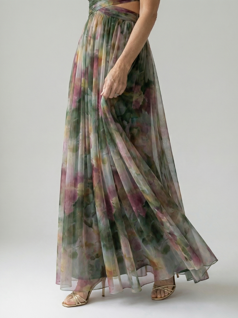 Vivienne™ | Maxikleid mit figurfreundlichem Print