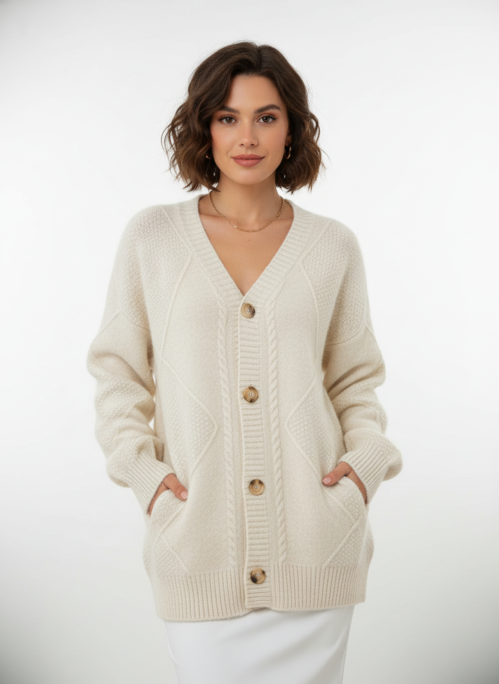 Éloise | Cable Knit Cardigan