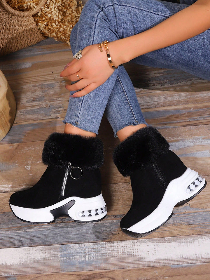 Noor™ | Komfortable Plateau-Stiefel mit Kunstfell