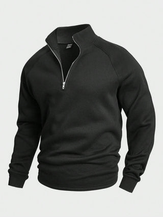 Benno | Halbreißverschluss-Pullover mit kuscheligem Innenfutter