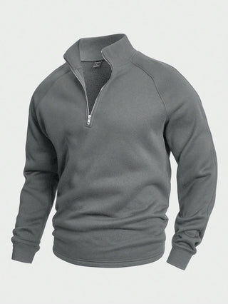Benno | Halbreißverschluss-Pullover mit kuscheligem Innenfutter