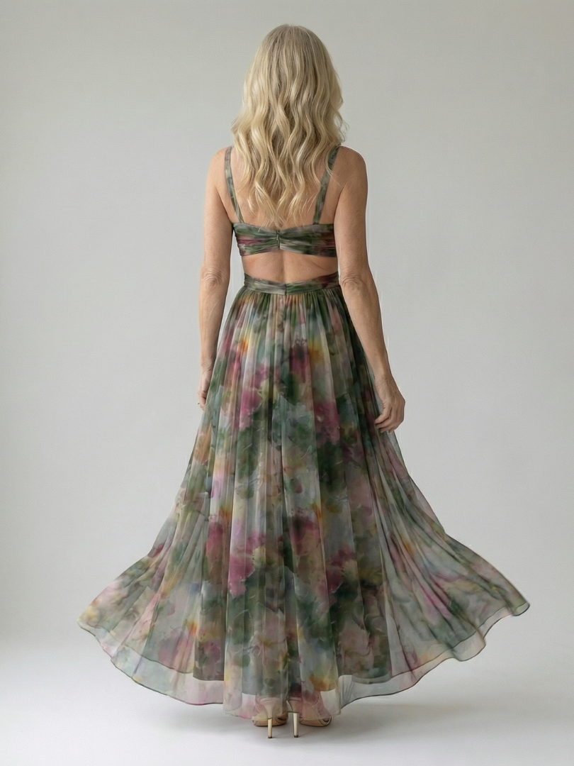 Vivienne™ | Maxikleid mit figurfreundlichem Print