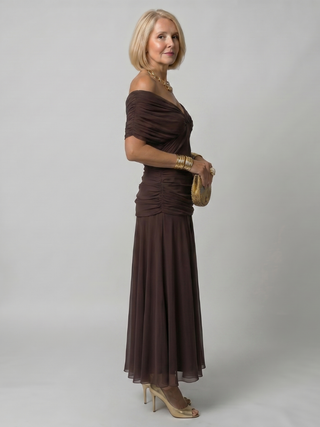 Evelina™ | Elegantes Maxi-Kleid mit Bauch-Optimierung