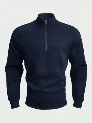 Benno | Halbreißverschluss-Pullover mit kuscheligem Innenfutter