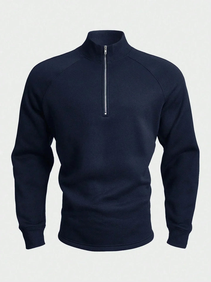Benno | Halbreißverschluss-Pullover mit kuscheligem Innenfutter