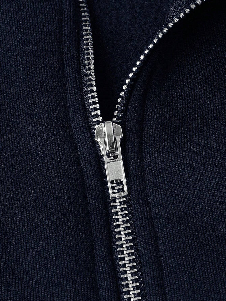 Benno | Halbreißverschluss-Pullover mit kuscheligem Innenfutter