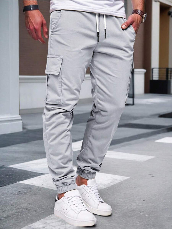RICCARDO | Leichte Cargo-Jogginghose mit Taschen