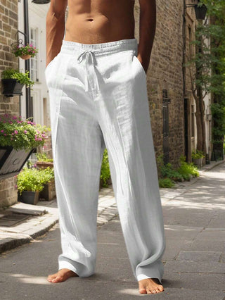 MATHIS | Leichte Leinenhose mit Kordelzug