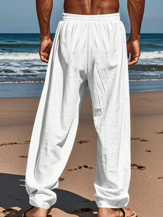 MATHIS | Leichte Leinenhose mit Kordelzug