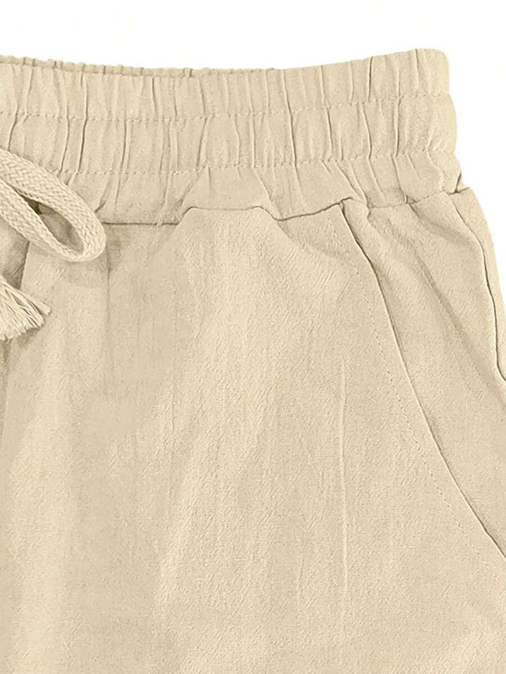 MATHIS | Leichte Leinenhose mit Kordelzug