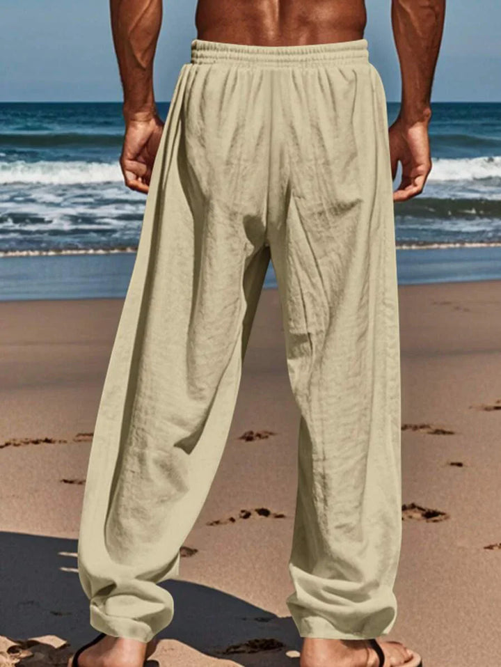 MATHIS | Leichte Leinenhose mit Kordelzug
