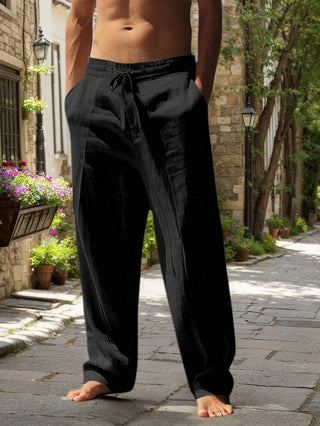 MATHIS | Leichte Leinenhose mit Kordelzug