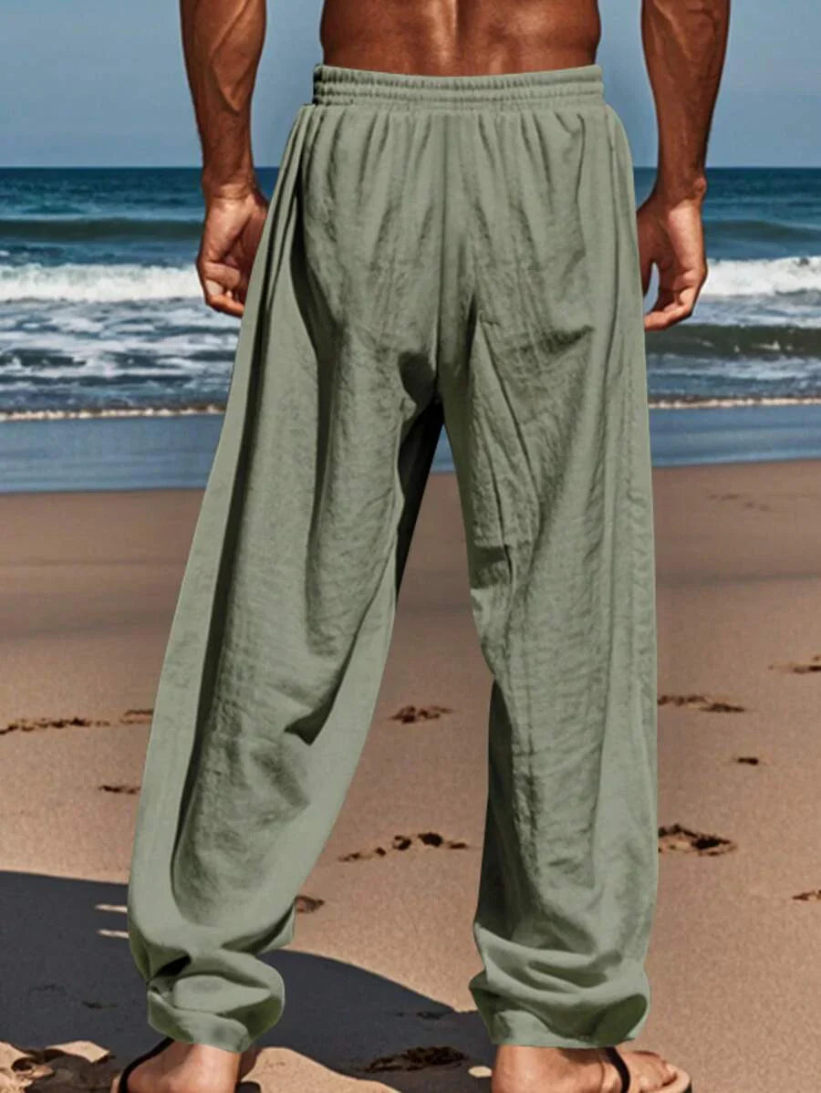 MATHIS | Leichte Leinenhose mit Kordelzug