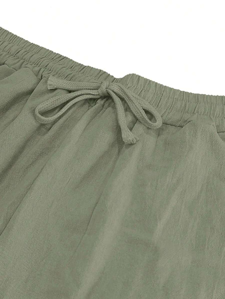 MATHIS | Leichte Leinenhose mit Kordelzug
