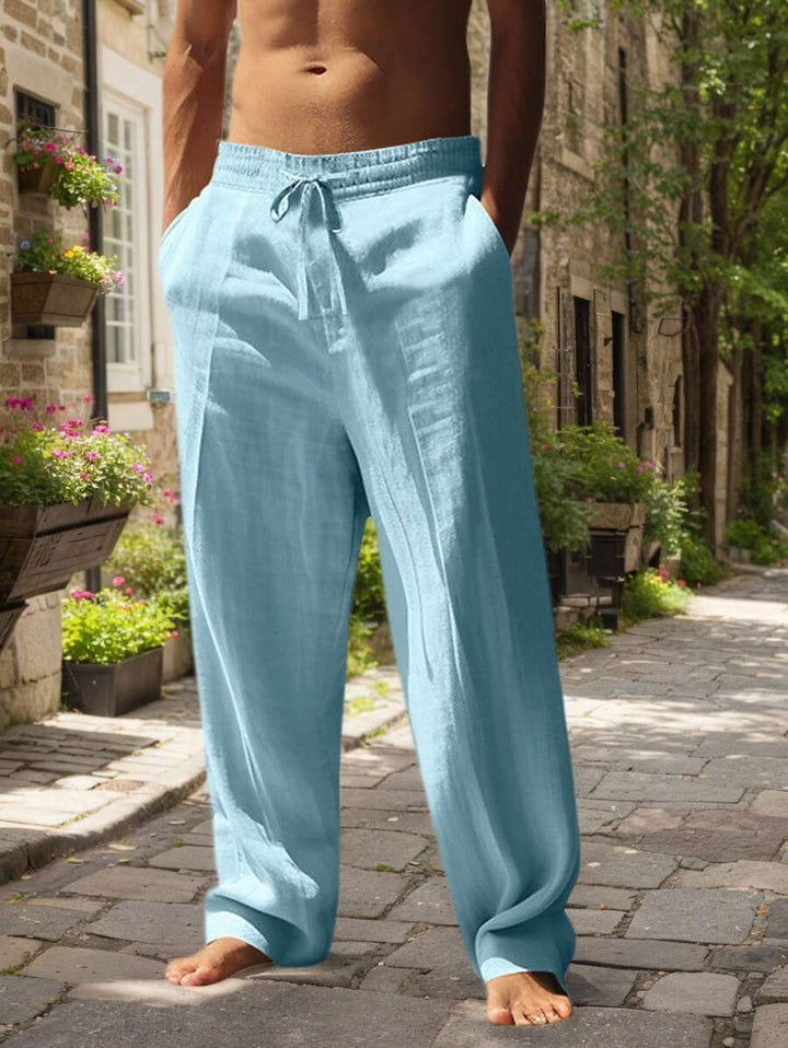 MATHIS | Leichte Leinenhose mit Kordelzug