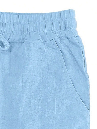 MATHIS | Leichte Leinenhose mit Kordelzug
