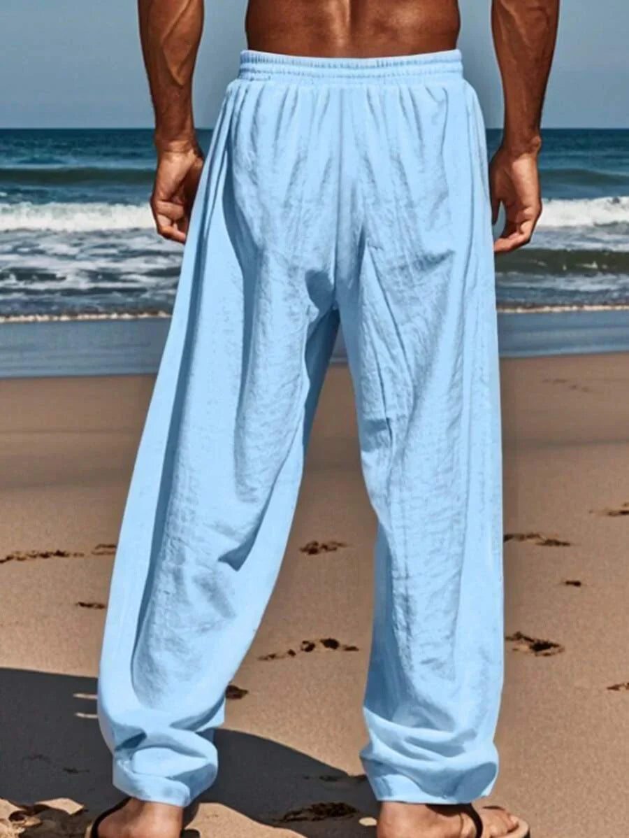 MATHIS | Leichte Leinenhose mit Kordelzug