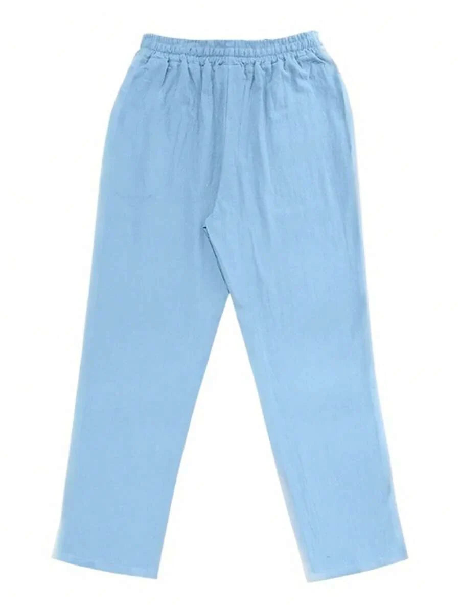 MATHIS | Leichte Leinenhose mit Kordelzug