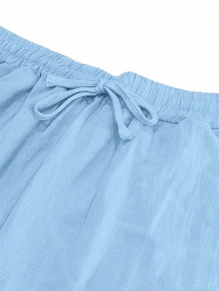 MATHIS | Leichte Leinenhose mit Kordelzug
