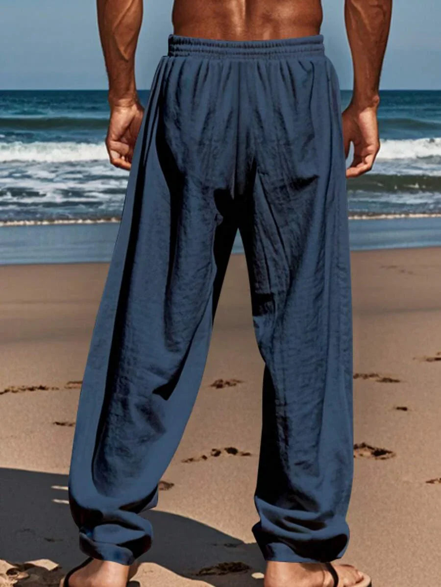 MATHIS | Leichte Leinenhose mit Kordelzug