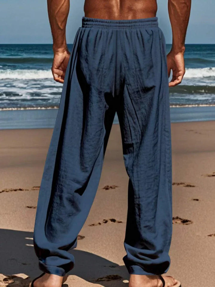 MATHIS | Leichte Leinenhose mit Kordelzug