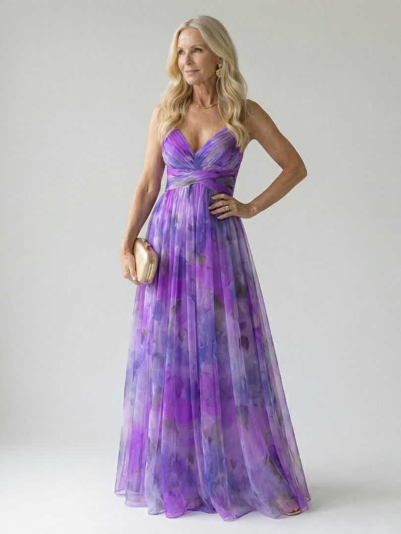 Vivienne™ | Maxikleid mit figurfreundlichem Print