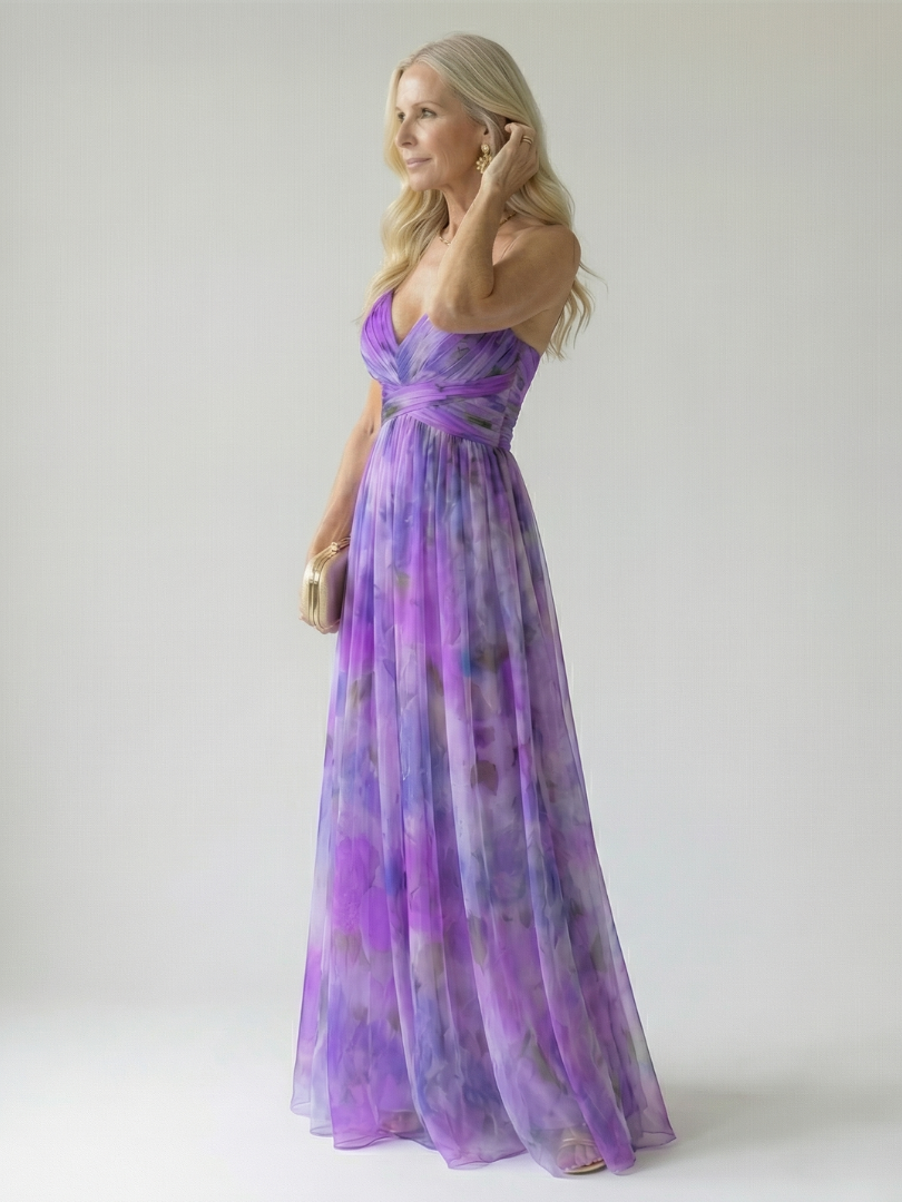 Vivienne™ | Maxikleid mit figurfreundlichem Print