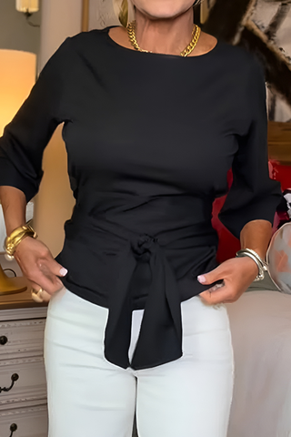 Daria™ | Elegantes Tailliertes Top mit Schleifen (Kaufe 1, Erhalte 1 Gratis)