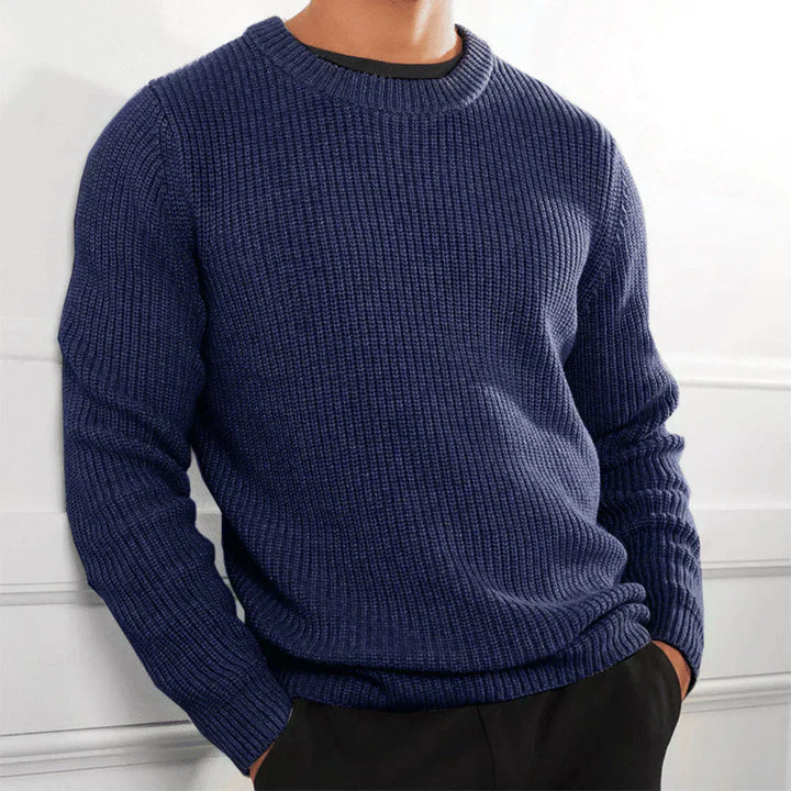 Bastian | Eleganter Herrenpullover mit Rundhalsausschnitt