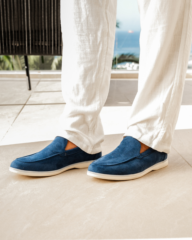 Leder-Suede Mokassins