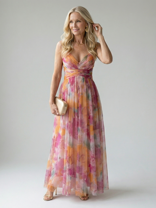 Vivienne™ | Maxikleid mit figurfreundlichem Print