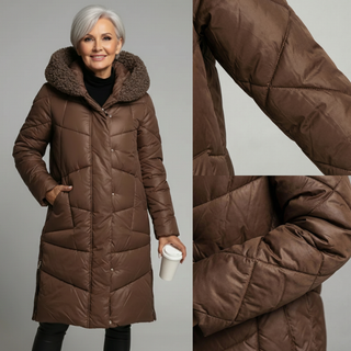 Tiffany™ - Langer gesteppter Wintermantel für Damen