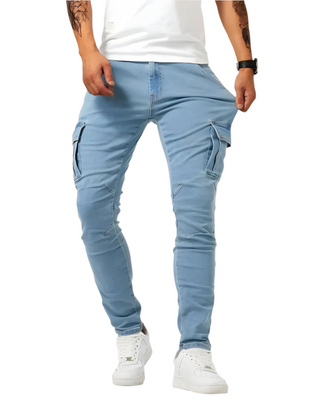 LAURENT MONACO | Herren Cargo-Hose mit Stretch