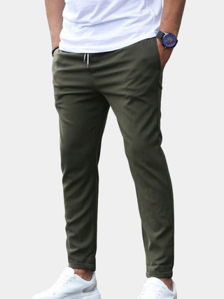 LAURENT MONACO | PREMIUM LEICHTE CASUAL-HOSEN MIT STRAIGHT LEG-SCHNITT