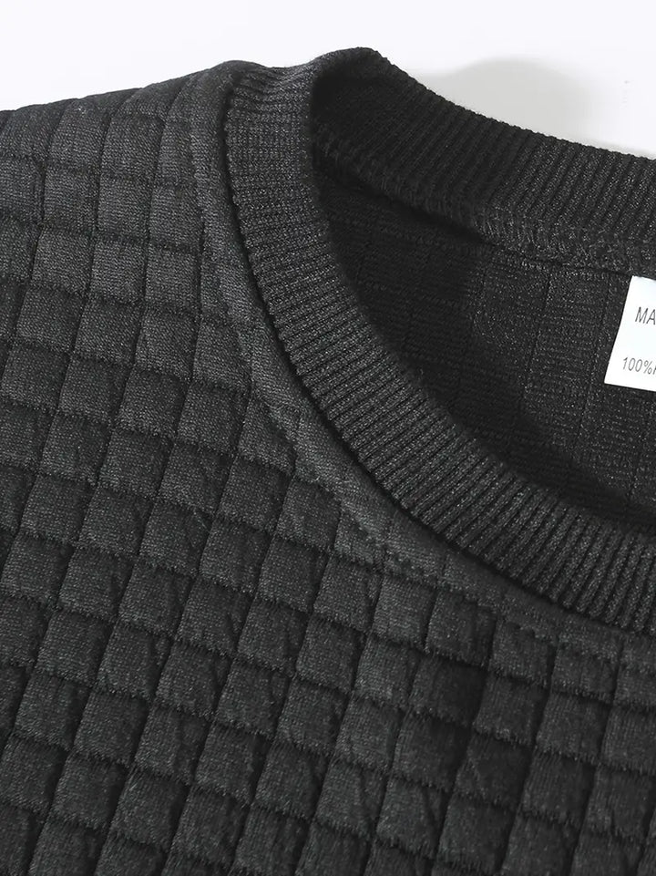 Beckham | Bohemian Plaid Long Sleeve Sweater