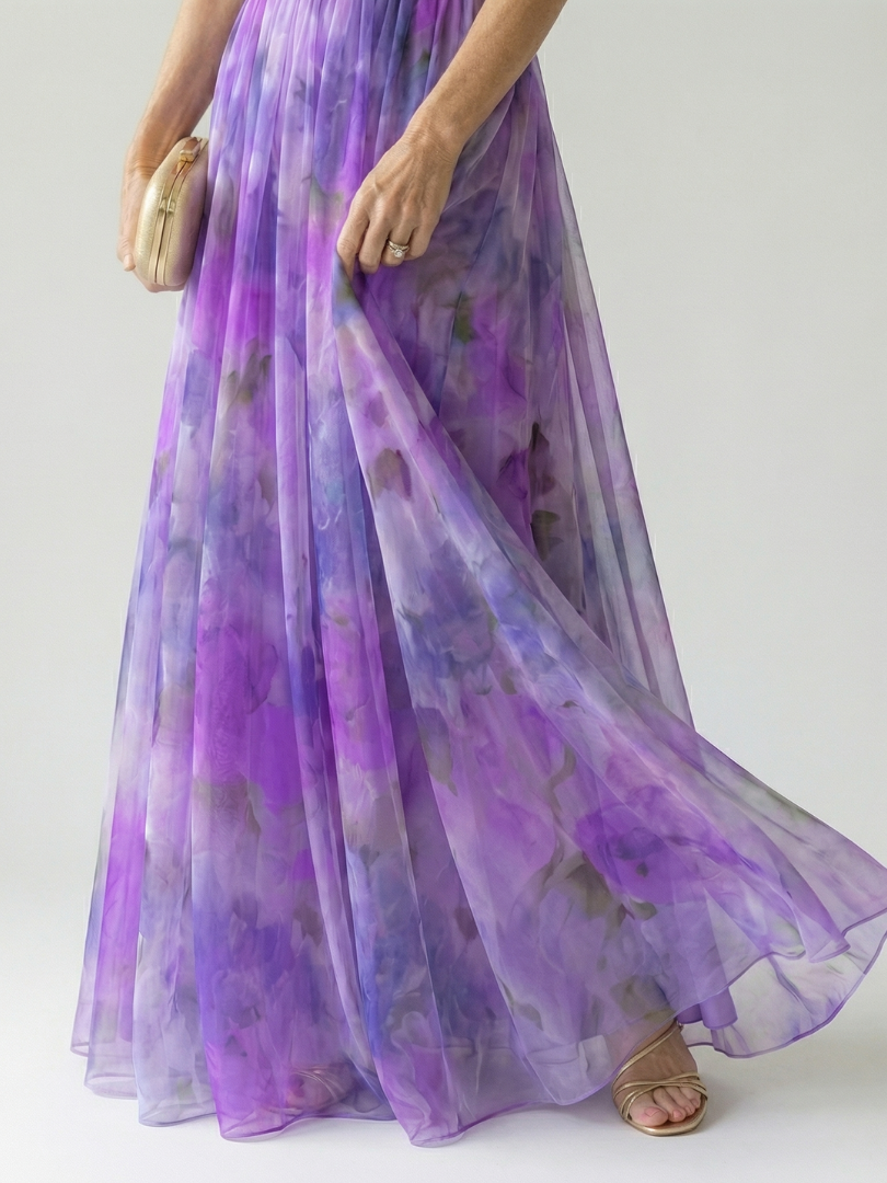 Vivienne™ | Maxikleid mit figurfreundlichem Print